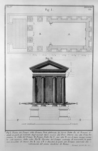 Temple of Portunus by Giovanni Battista Piranesi